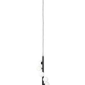WHITE LABEL LIVING Monica Hvid loftlampe - hvid glas og sort