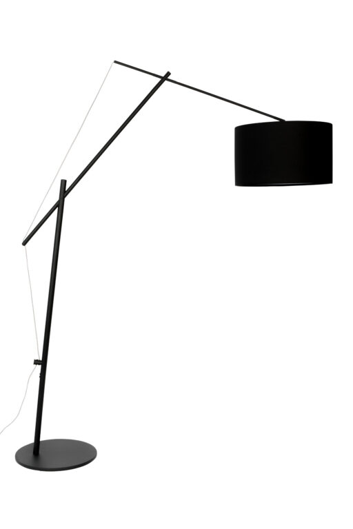 WHITE LABEL LIVING Tokio gulvlampe - sort jern