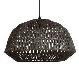 WOOOD EXCLUSIVE Kace loftlampe, rund - sort jute (Ø45)