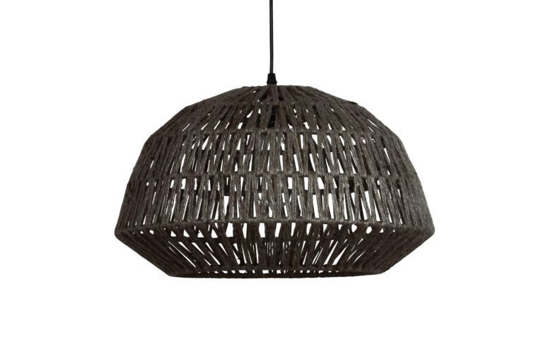 WOOOD EXCLUSIVE Kace loftlampe, rund - sort jute (Ø45)