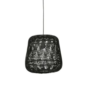 WOOOD EXCLUSIVE Moza loftlampe, rund - sort bambus (Ø36)