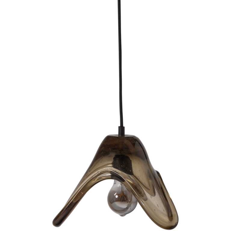 WOOOD Elle loftlampe, stor - grøn glas