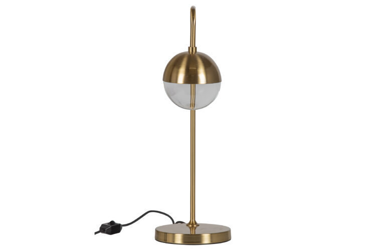 WOOOD Globular bordlampe - glas og antik messing metal