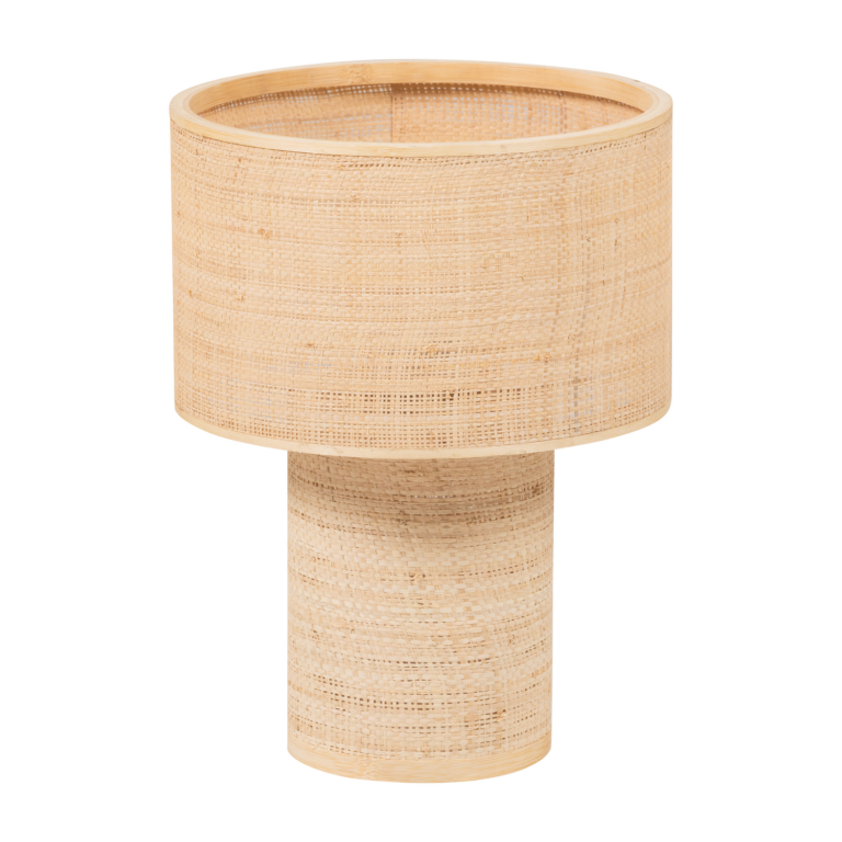 WOOOD Syro bordlampe - natur raffia (38X28)