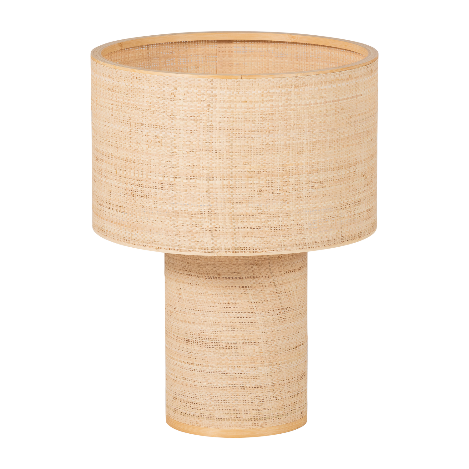 WOOOD Syro bordlampe - natur raffia (55X42)