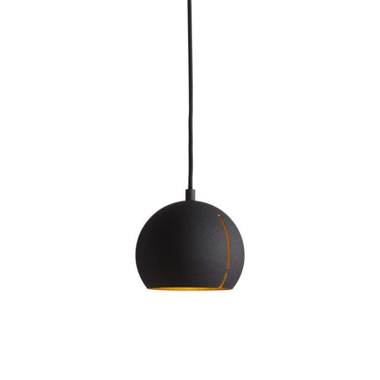 WOUD Gap loftlampe rund - sort metal, rund (Ø15)