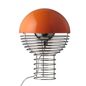 Wire Bordlampe Krom/Orange Ø30 - Verpan