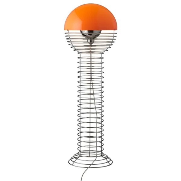 Wire Gulvlampe Krom/Orange - Verpan