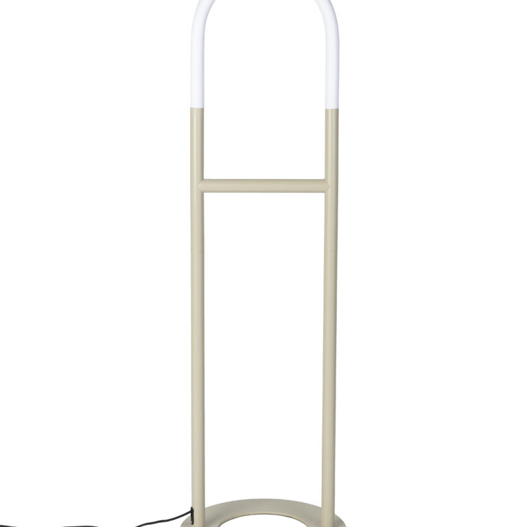 ZUIVER Arch gulvlampe - akryl og beige metal