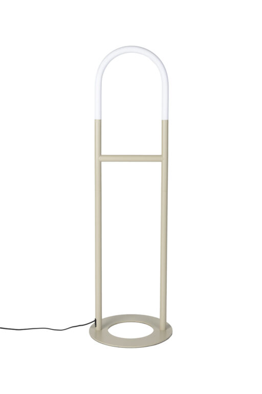 ZUIVER Arch gulvlampe - akryl og beige metal