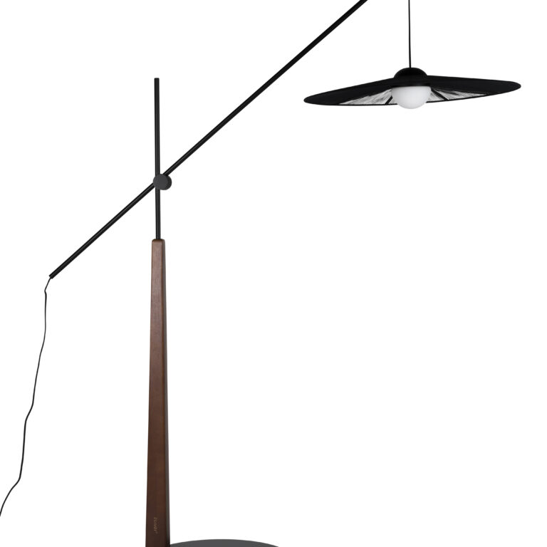 ZUIVER Belle gulvlampe, justerbar - sort jern
