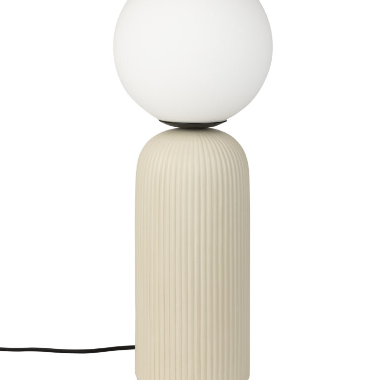 ZUIVER Dash bordlampe M - opal glas og rice keramik
