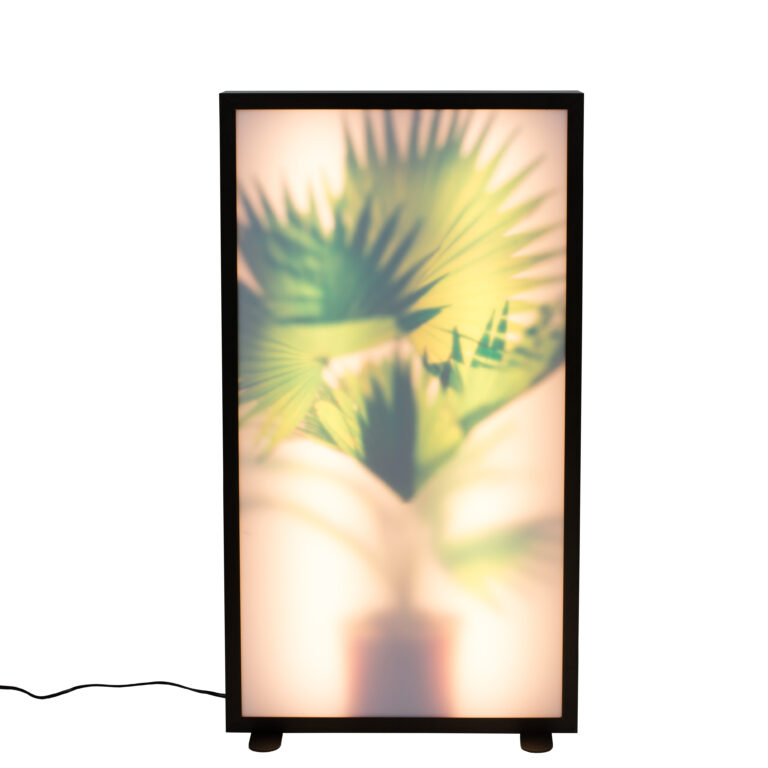 ZUIVER Grow XL gulvlampe - glas og sort træ