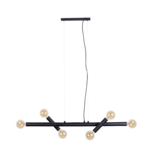 ZUIVER Hawk loftlampe, Bred - sort jern