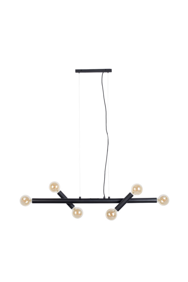 ZUIVER Hawk loftlampe, Bred - sort jern