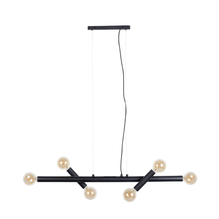 ZUIVER Hawk loftlampe, Bred - sort jern