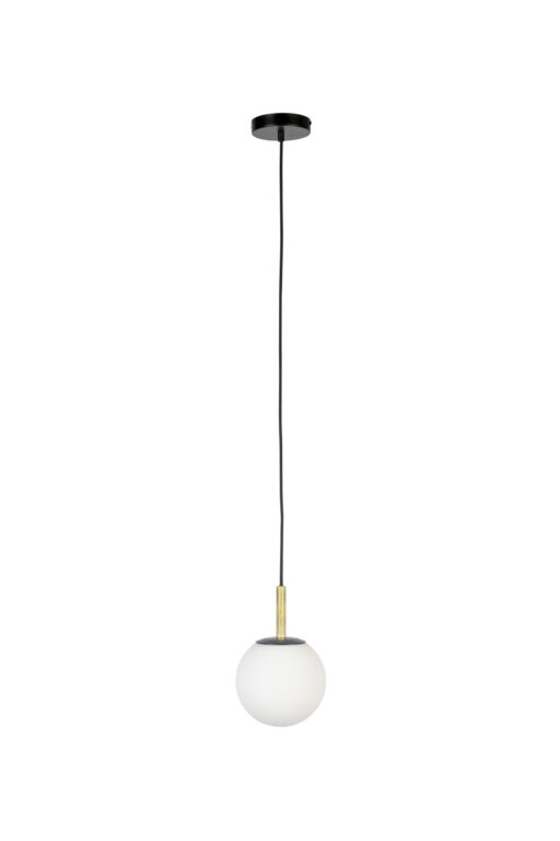 ZUIVER Orion loftlampe 18 - opal glas og sort metal