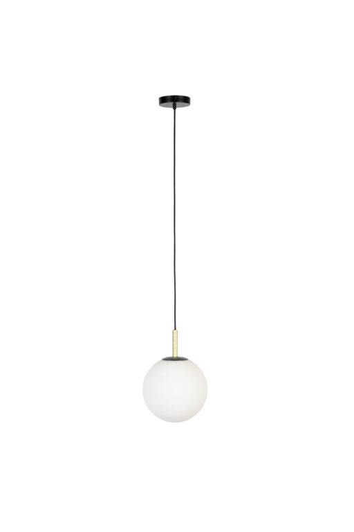 ZUIVER Orion loftlampe 25 - opal glas og sort metal