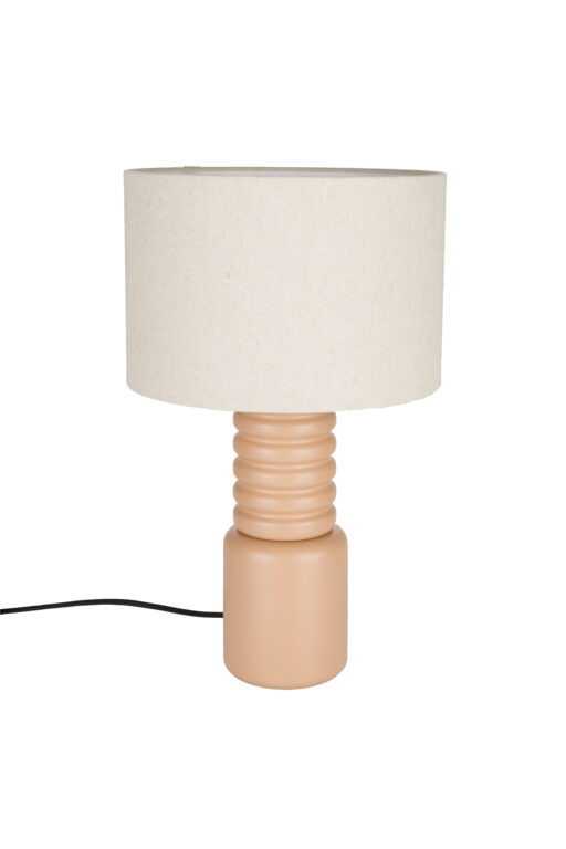 ZUIVER Six bordlampe - linned og fersken jern