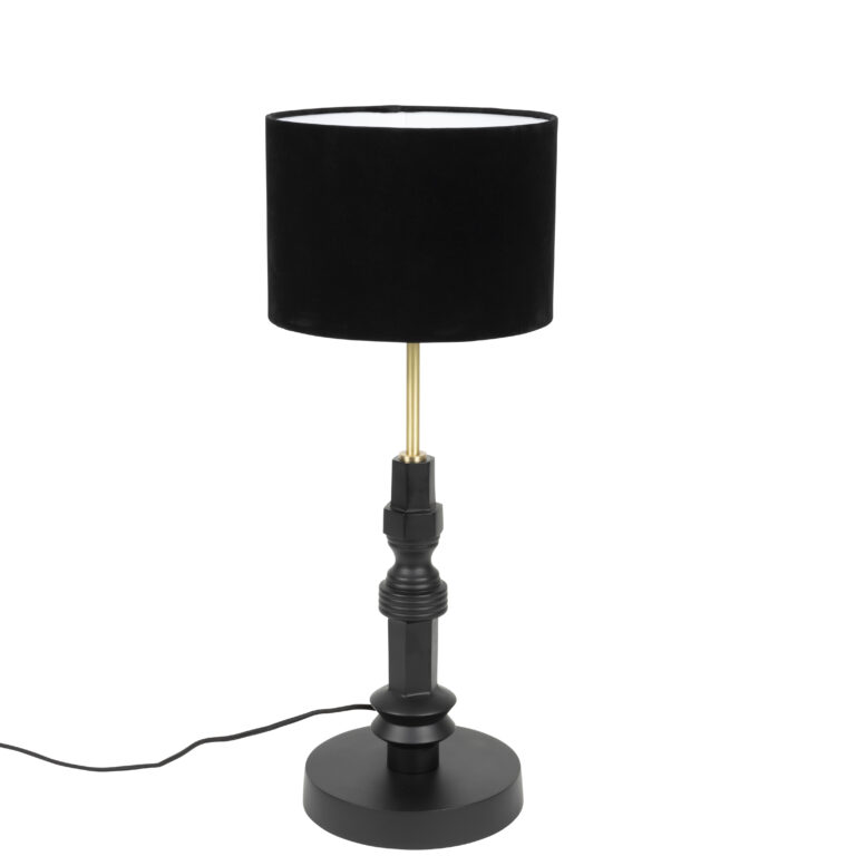 ZUIVER Totem bordlampe - sort aluminium