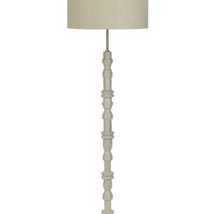 ZUIVER Totem gulvlampe - beige aluminium