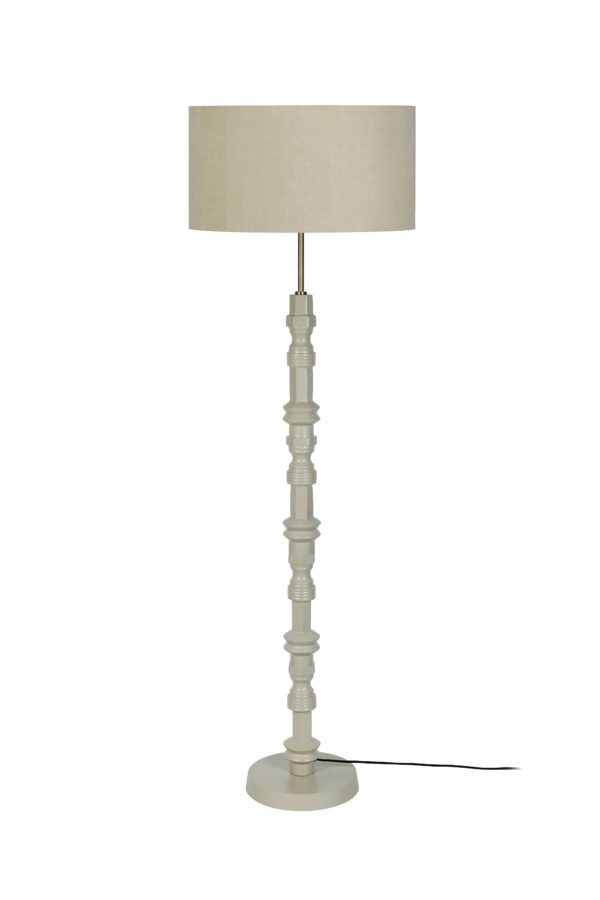 ZUIVER Totem gulvlampe - beige aluminium