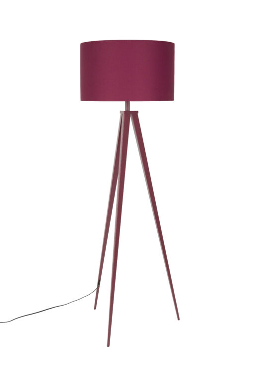 ZUIVER Tripod gulvlampe - Marsala rød jern