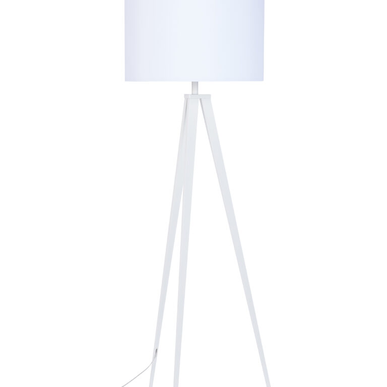 ZUIVER Tripod gulvlampe - hvid metal