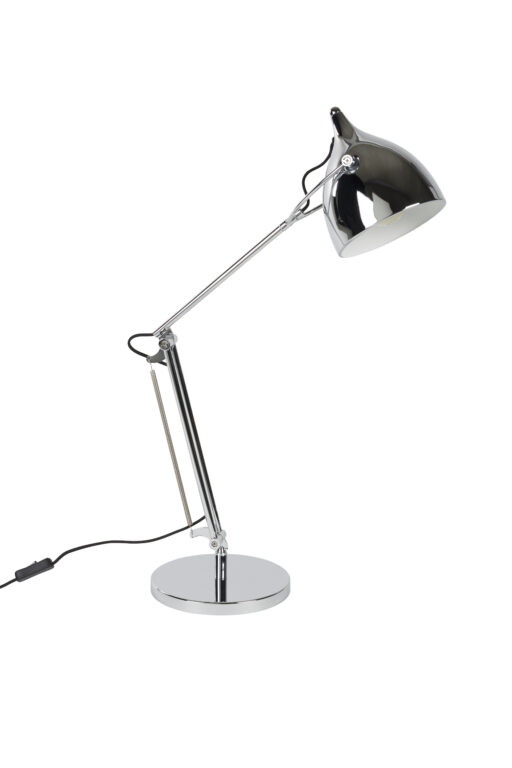 ZUIVER bordlampe, m. vippefunktion og justerbar højde - krom jern